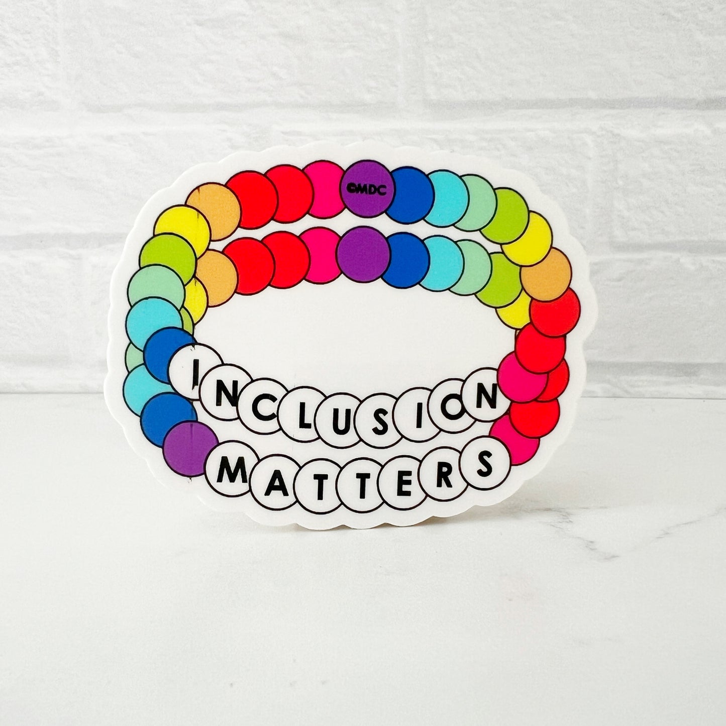Inclusion Matters Friendship Bracelet Sticker