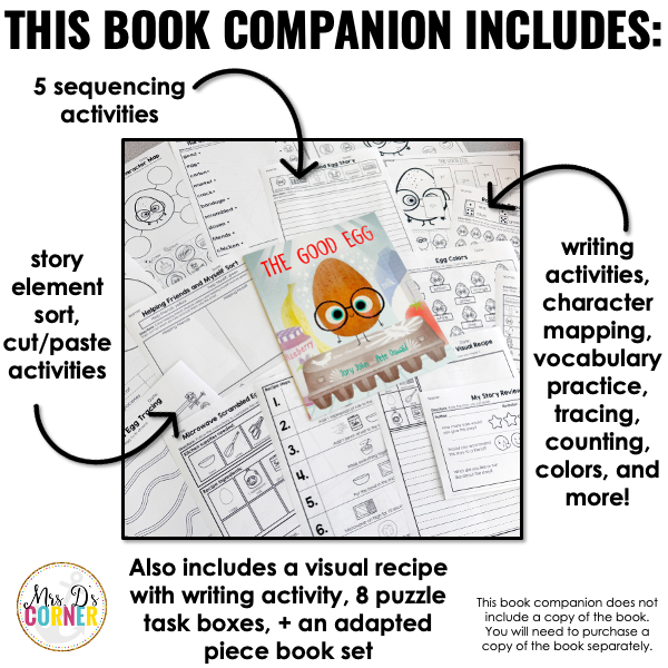 The Good Egg Book Companion | Jory John Story Extension Activities