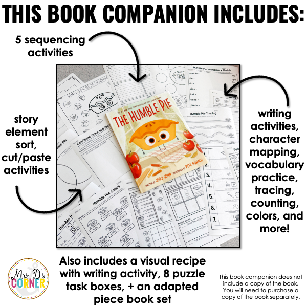 The Humble Pie Book Companion | Jory John Story Extension Activities