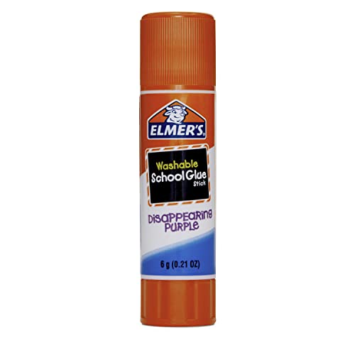 Elmer's Disappearing Purple School Glue, Washable, 12 Pack