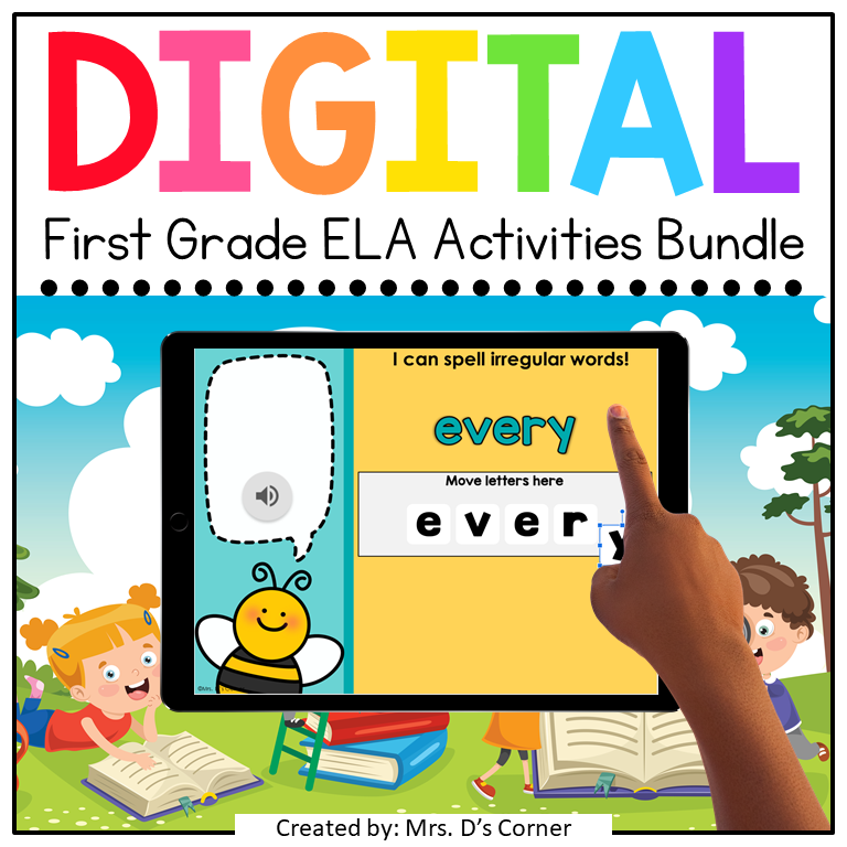 First Grade ELA English Language Arts Standards Aligned Digital Bundle
