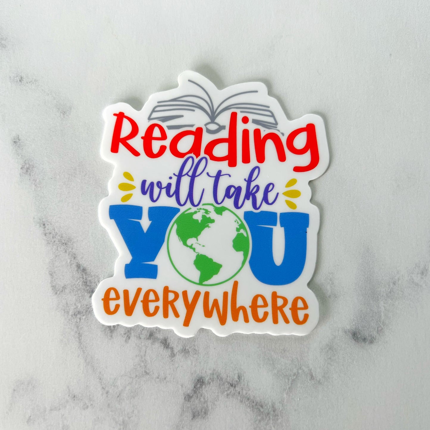 Reading Takes You Everywhere Sticker
