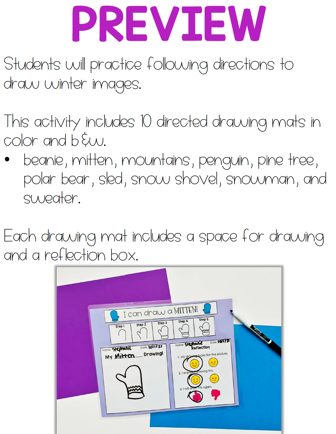 Seasonal Directed Drawings | Step-by-Step Drawings for Special Ed