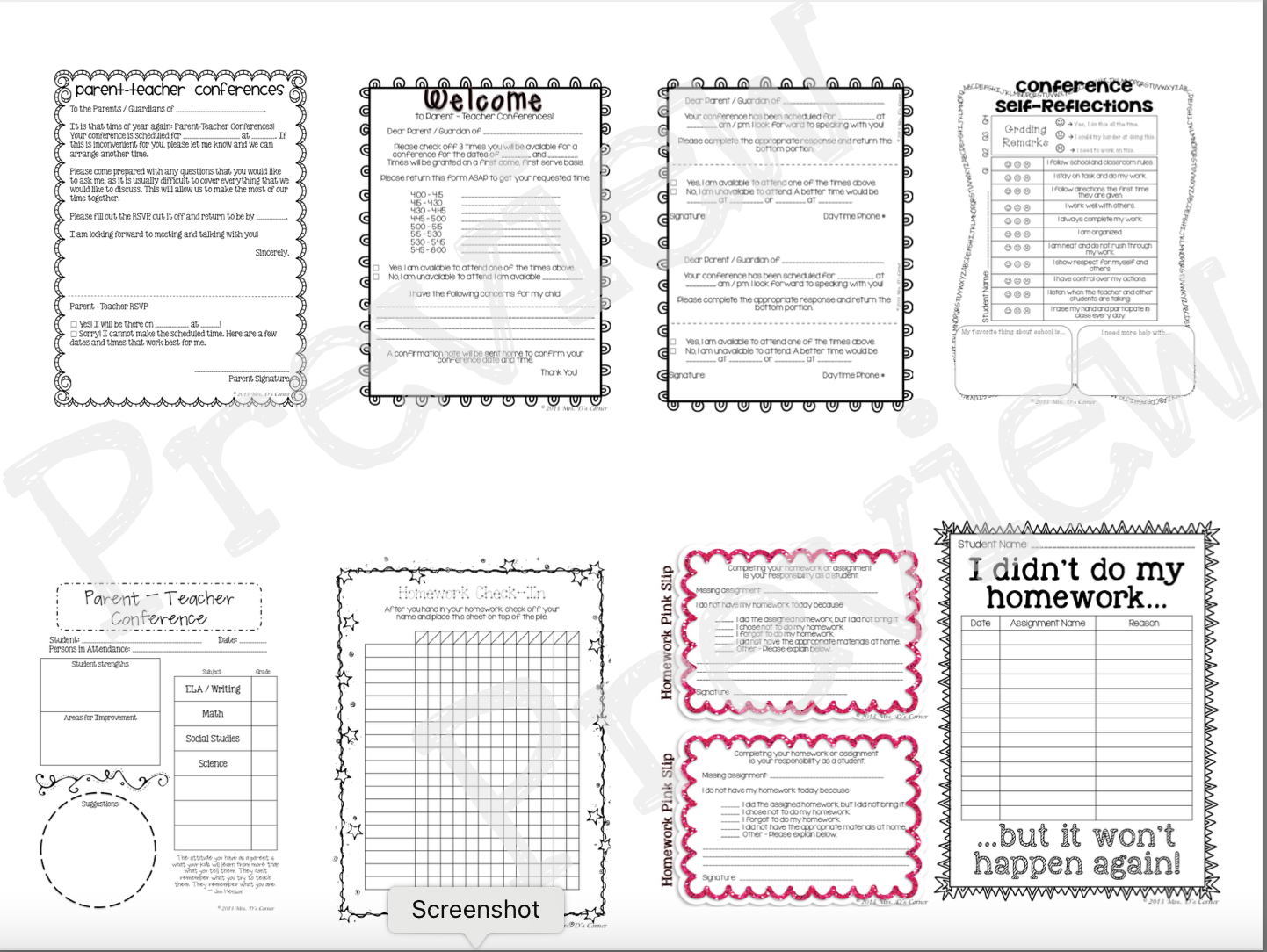 Back to School Packet - Teacher Survivor Guide - First Days of School