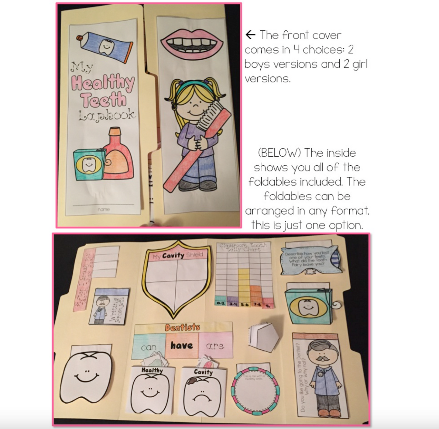 Dental Health Lapbook { with 13 foldables! } All About Teeth
