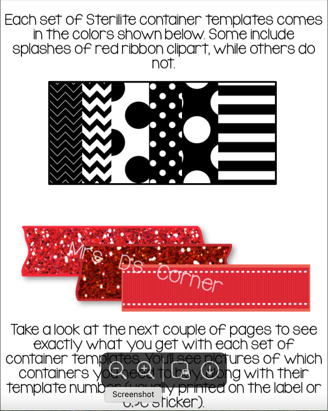 Sterilite Container Templates { Red White and Black Theme }