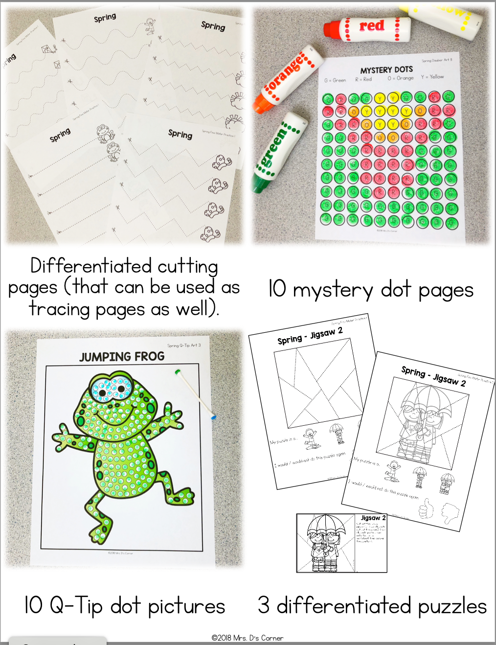 Spring Fine Motor Skills and Activities