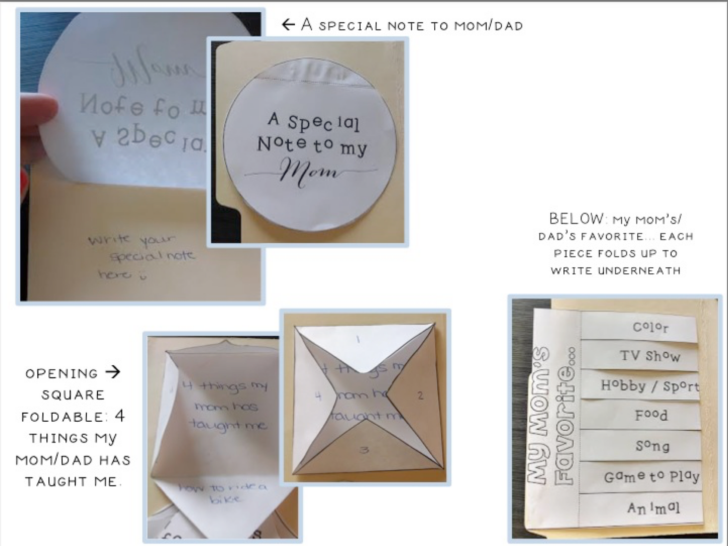 Mother's Day Lapbook { 9 Foldables - 2 versions included }