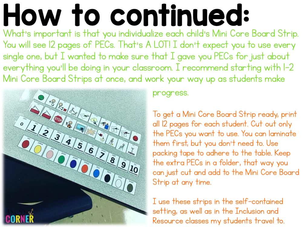 Mini Core Board Strips | 360 Picture Images included