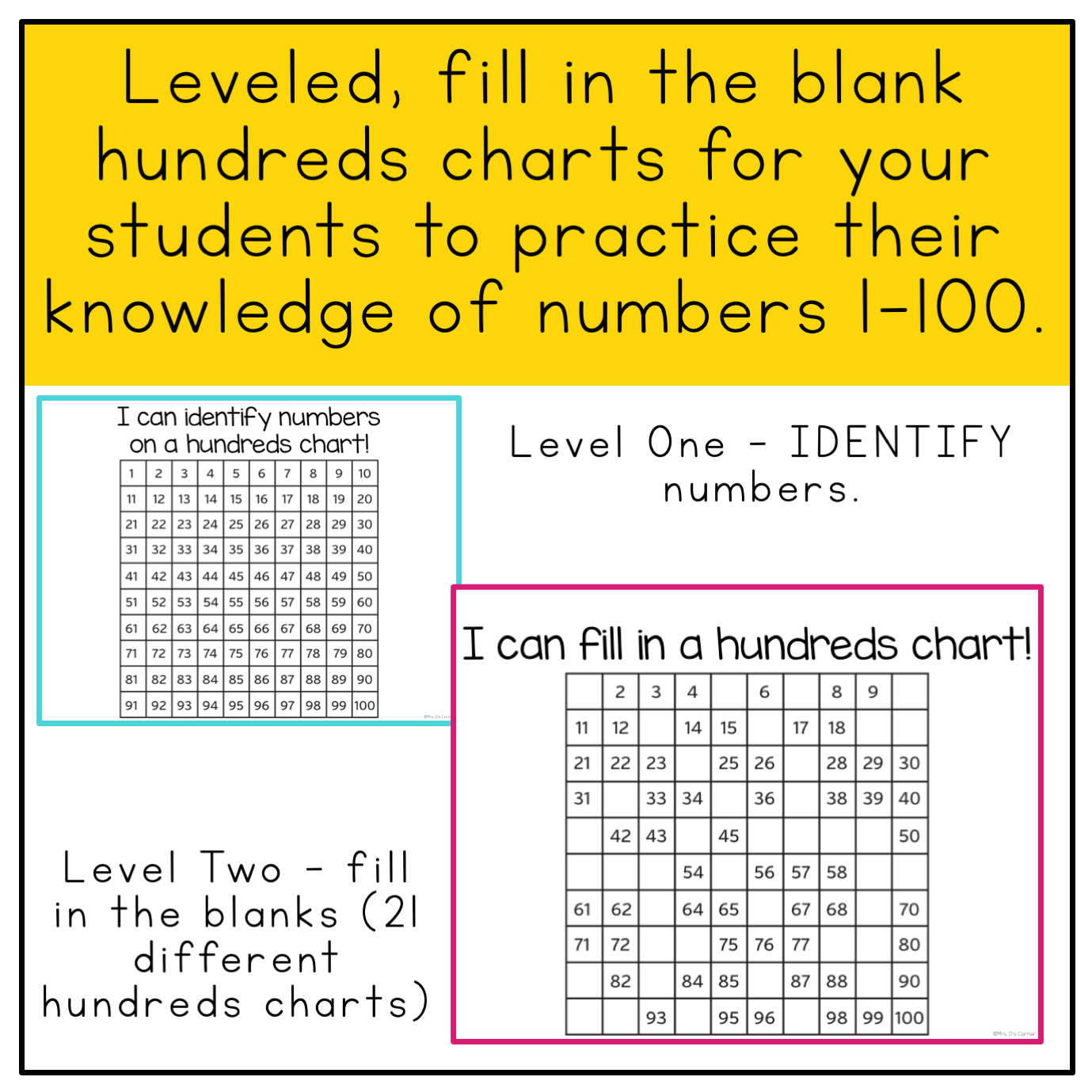 Fine Motor Skills Practice (Hundreds Charts) | Distance Learning
