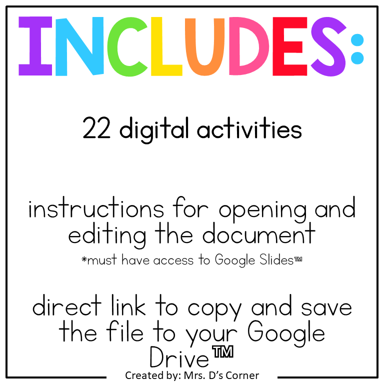 PreK Digital Activity Bundle | Distance Learning