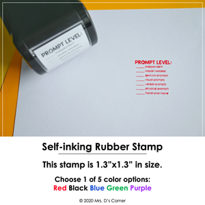 Prompt Level Self-inking Rubber Stamp | Mrs. D's Rubber Stamp Collection