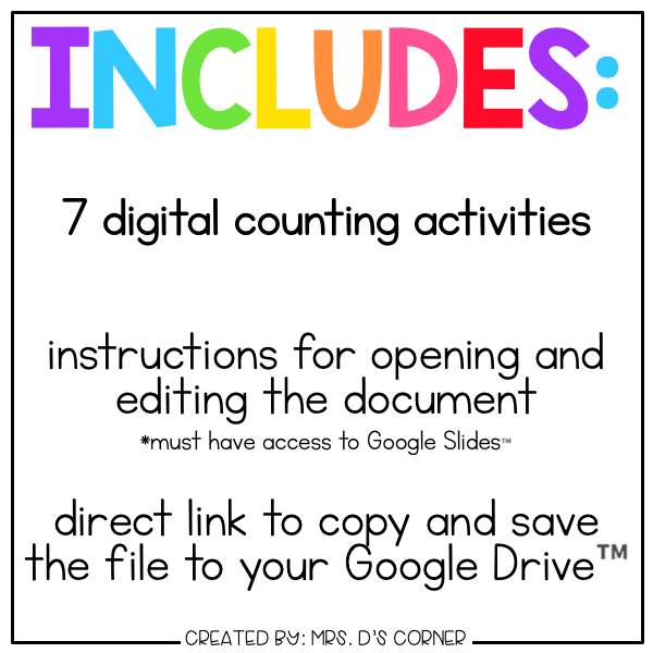 Digital Valentine-Themed Counting to 20 Learning Activity | Distance Learning