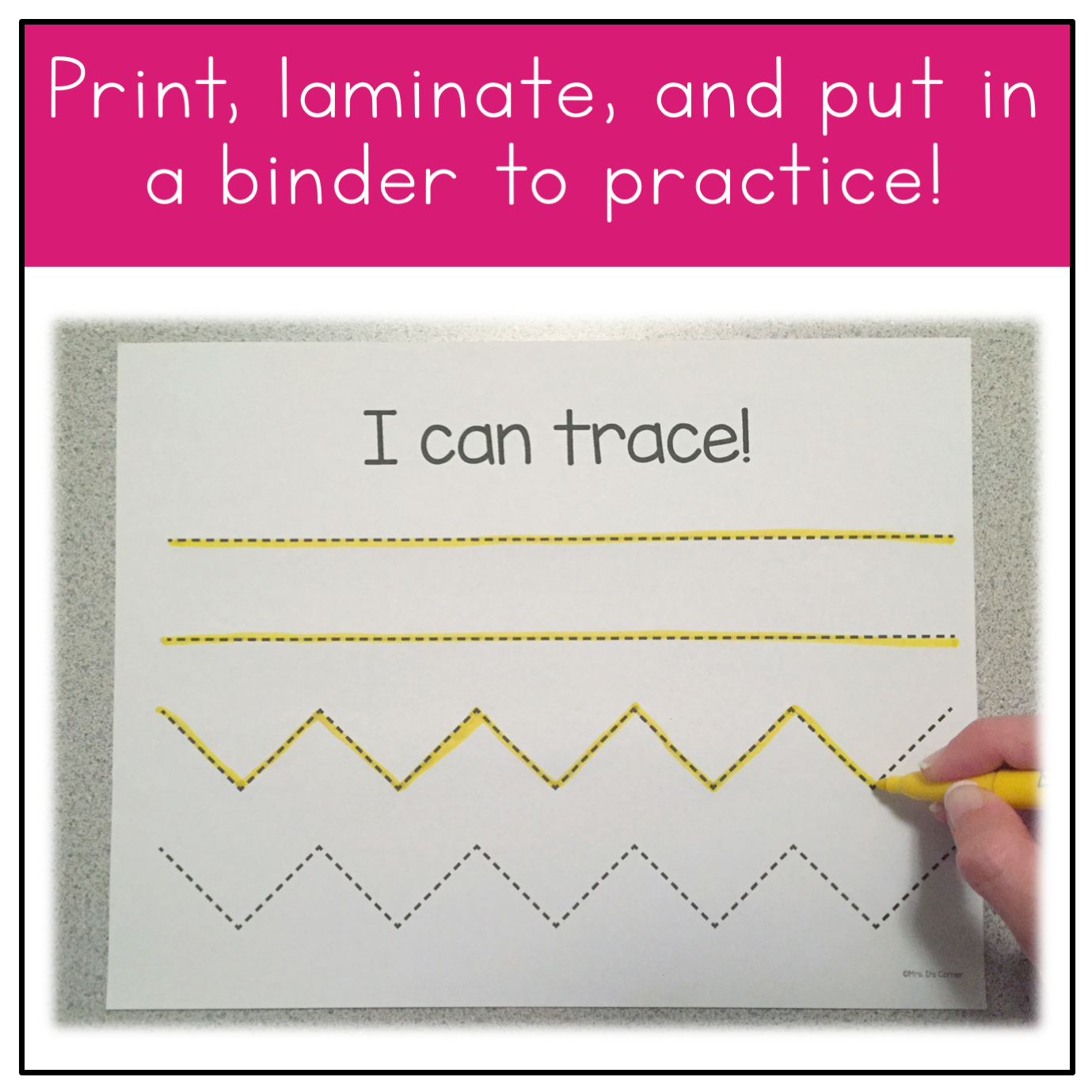 Fine Motor Skills Practice (Tracing Lines) | Distance Learning