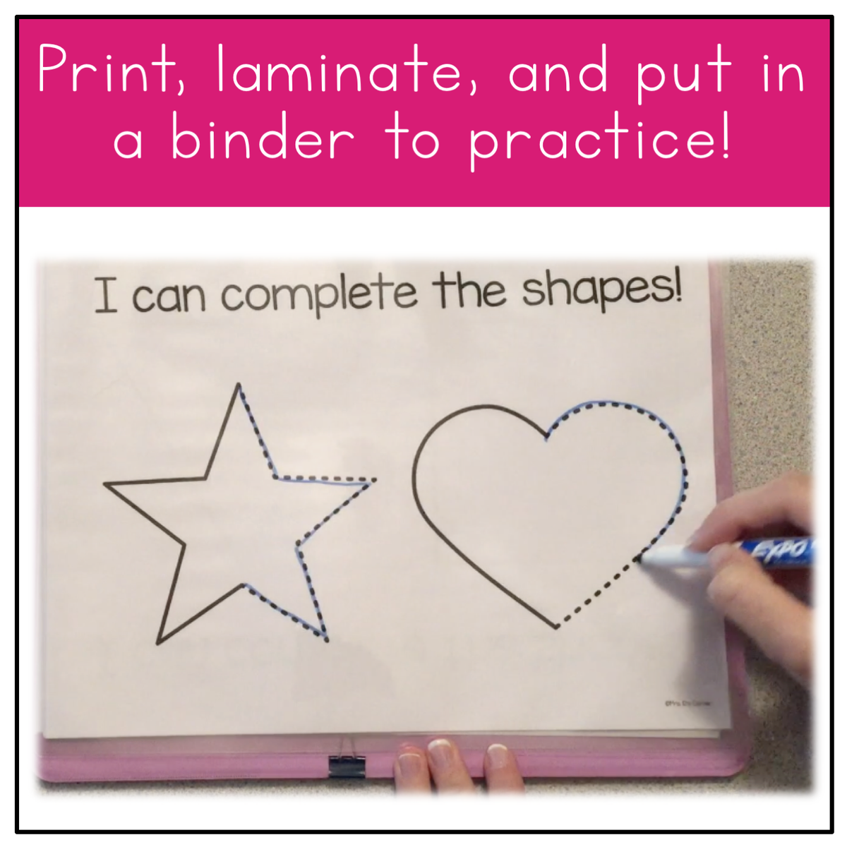 Fine Motor Skills Practice (Shapes) | Distance Learning – mrsdsshop