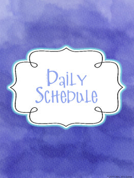 Editable Substitute Binder { Blue Watercolor } The Ultimate Sub Binder Guide
