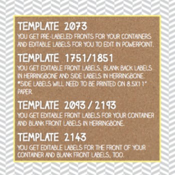 Sterilite Container Templates { Tribal Herringbone }