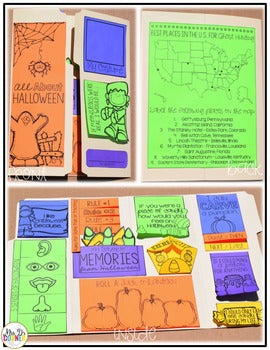 Halloween Activity Lapbook { 17 foldables }