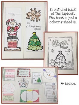 Christmas Lapbook { with 10 foldables! } | Christmas Activities