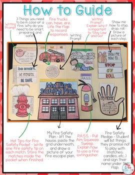 Interactive Fire Safety Lapbook for Fire Prevention Week
