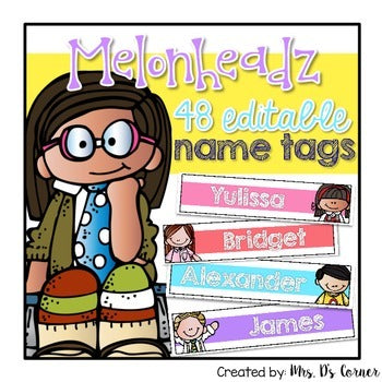 Editable Name Tags { Melonheadz Theme }