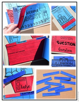 2024 Election Interactive Lapbook with 10 foldables | 2024 Presidential Election