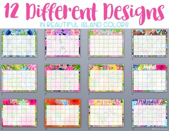 Editable Calendar ( Lilly Inspired )