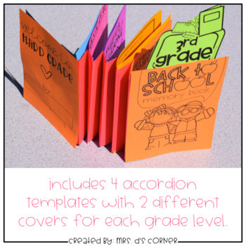 Back to School All About Me Activity - Accordion Memory Booklet