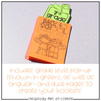 Back to School All About Me Activity - Accordion Memory Booklet