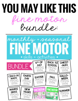 Spring Fine Motor Skills and Activities