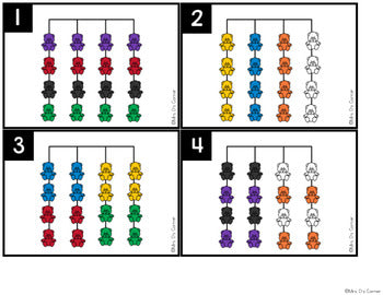 Counting Bears Matching Mats and Activity Cards (Patterns, Colors, and Matching)