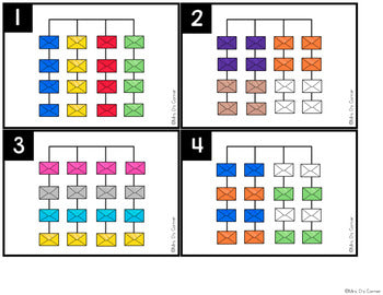 Mailbox and Letter Matching Mats and Activity Cards (Patterns, Colors, and Match