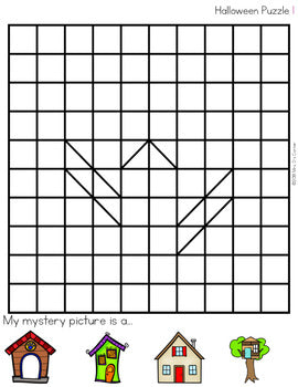 Halloween Mystery Picture Hundred's Chart Puzzles