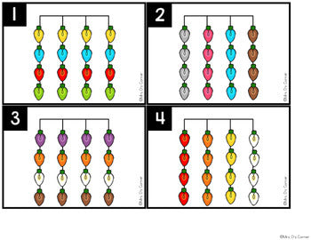 Lights Matching Mats and Activity Cards (Patterns, Colors, and Matching)