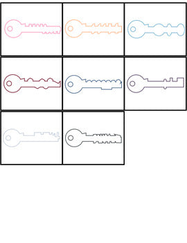 Key Matching Task Boxes ( 2 levels ) | Task Boxes for Special Education