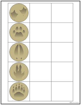 Animal Tracks File Folders ( 2 sets ) | File Folders for Special Education