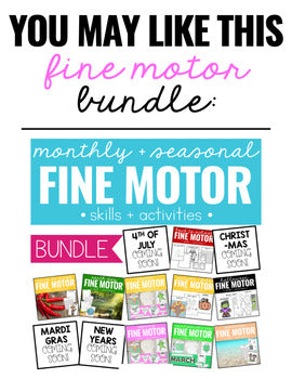 Mardi Gras Fine Motor Practice, Skills and Activities