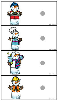 Snowman Disguise Task Boxes | Task Boxes for Special Education