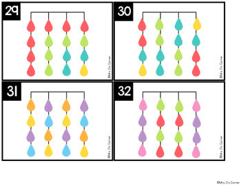 Raindrops Matching Mats and Activity Cards (Patterns, Colors, and Matching)