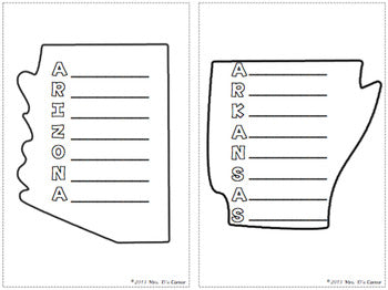 US State Acrostic Poems