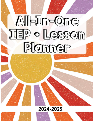 IEP Planner for Special Education Teachers - All in One Special Education Teacher IEP Lesson Planner [ Sunshine ]