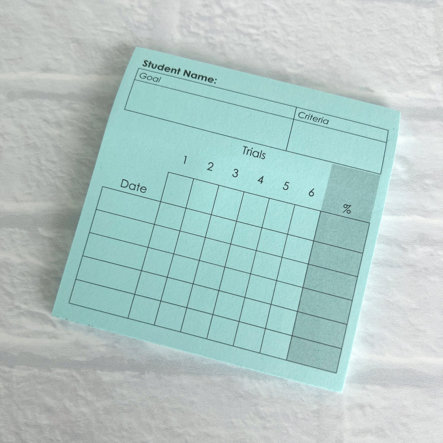 IEP Goal Progress Sticky Note Pad | 50 Sheets