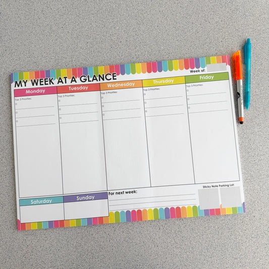 Week at a Glance Deskpad | 50 Sheets