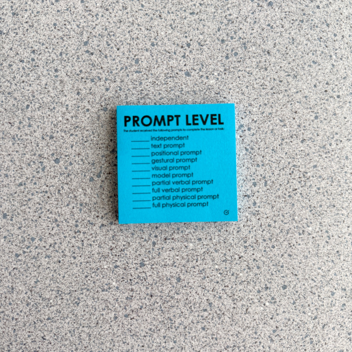 Sticky Level Prompt Level Sticky Note Pad | 50 Sheets – mrsdsshop