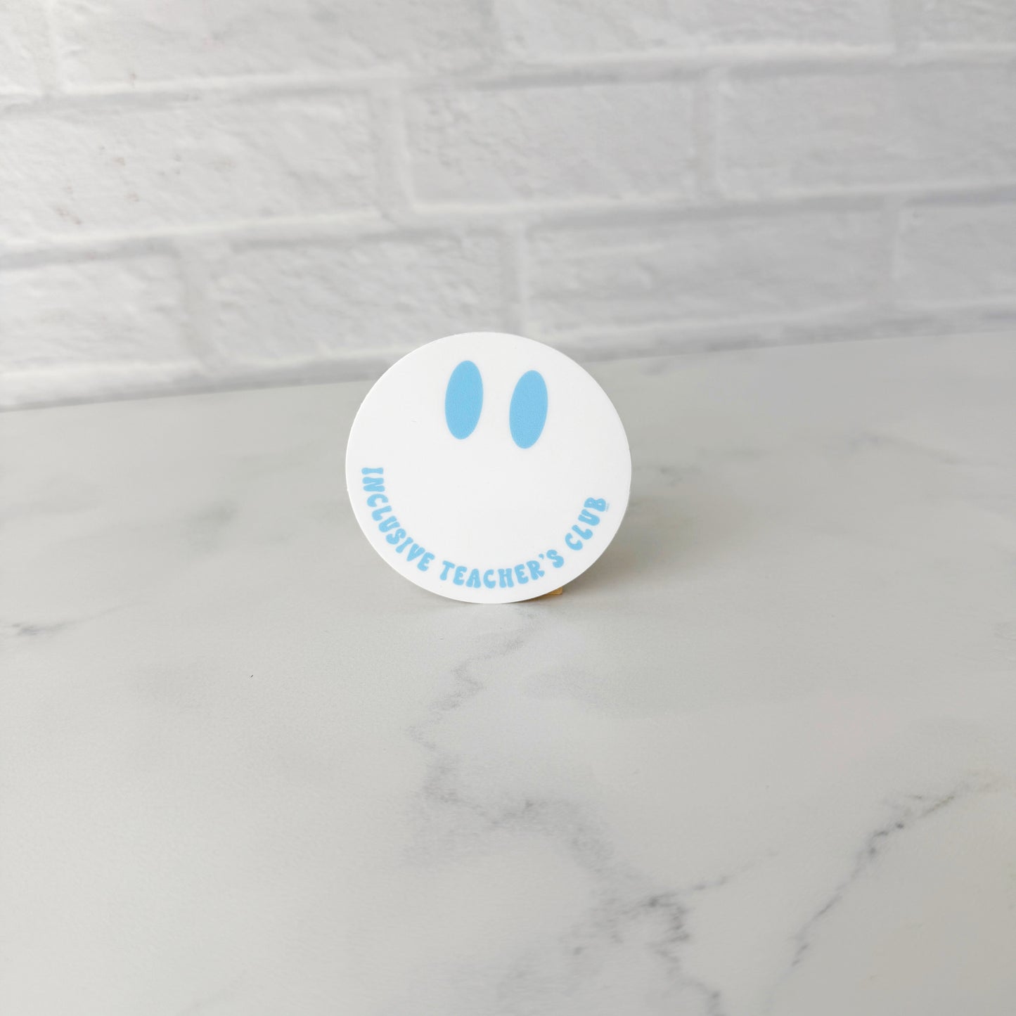 Inclusive Teacher's Club Smiley Circle Sticker