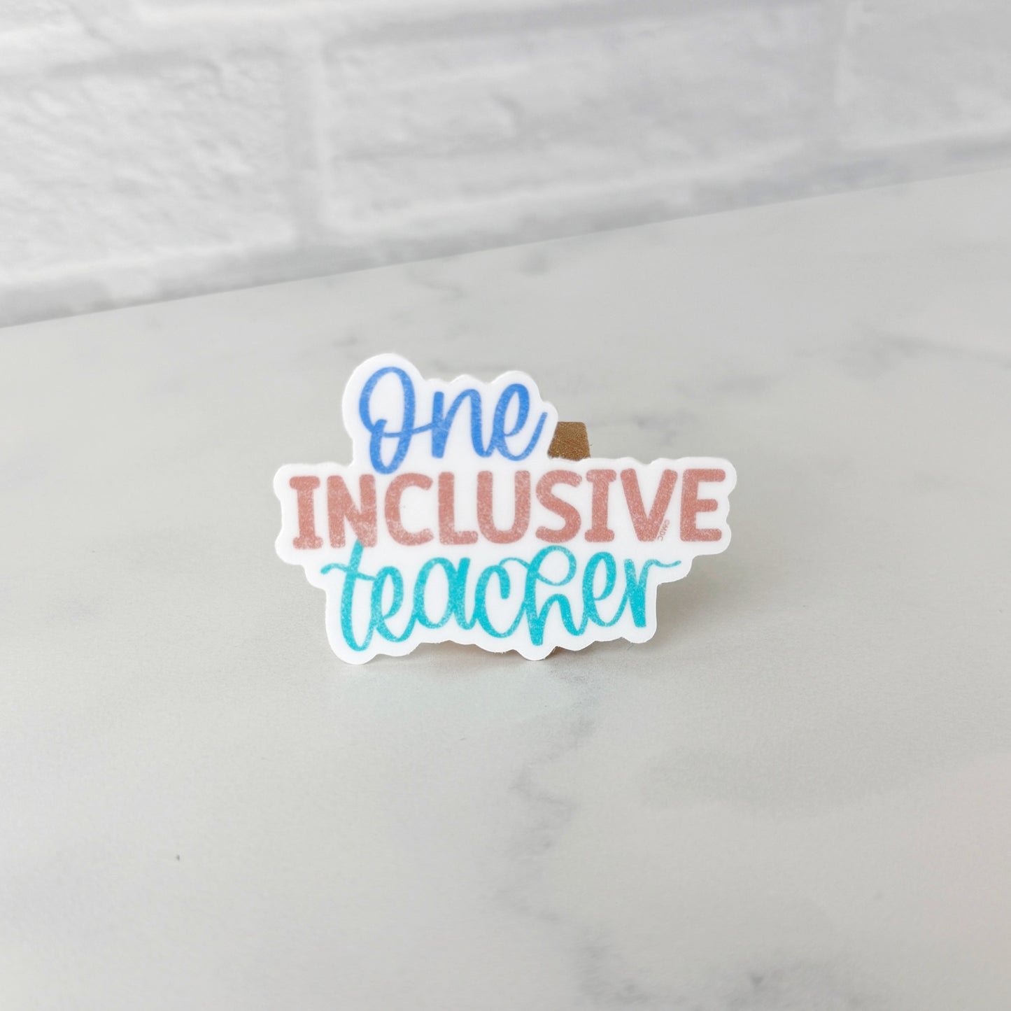 One Inclusive Teacher Sticker