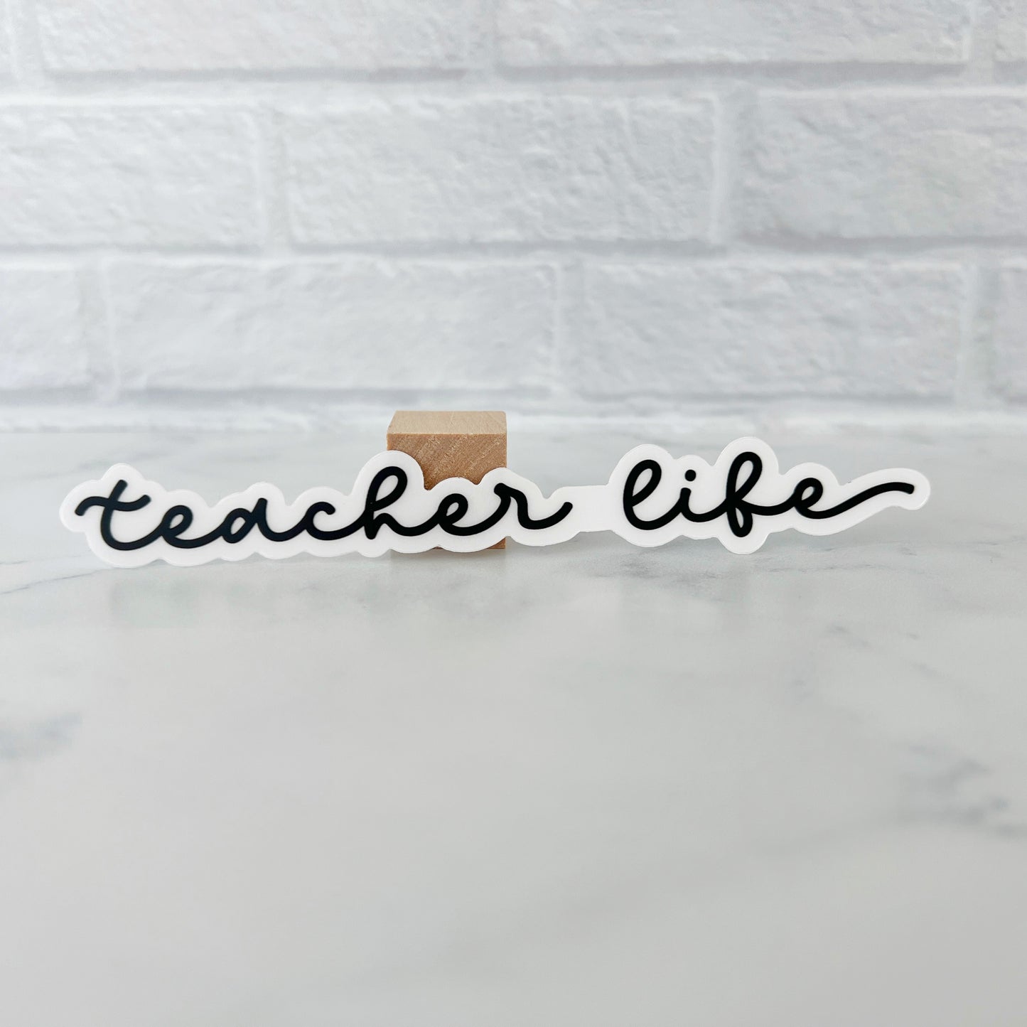 Teacher Life Clear Sticker