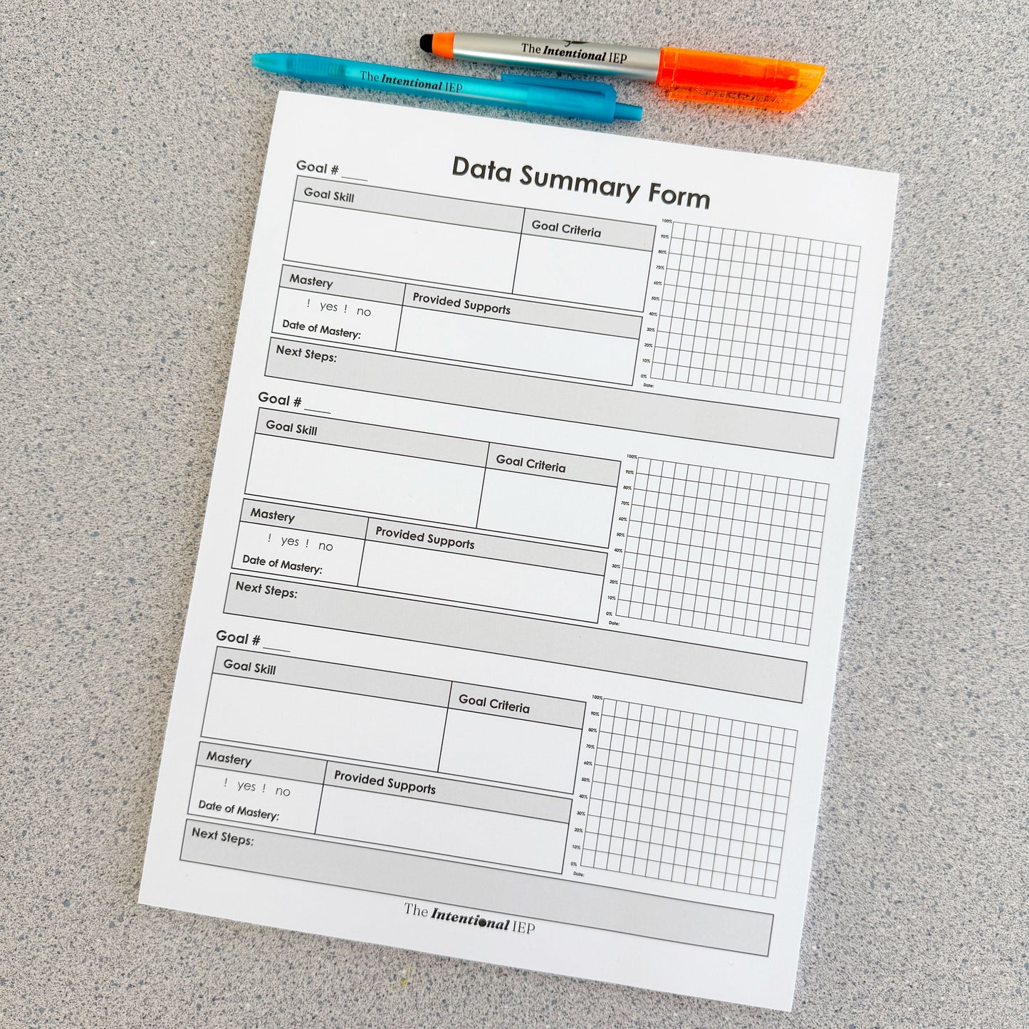 Data Analysis Summary Data Notepad | 50 Sheets