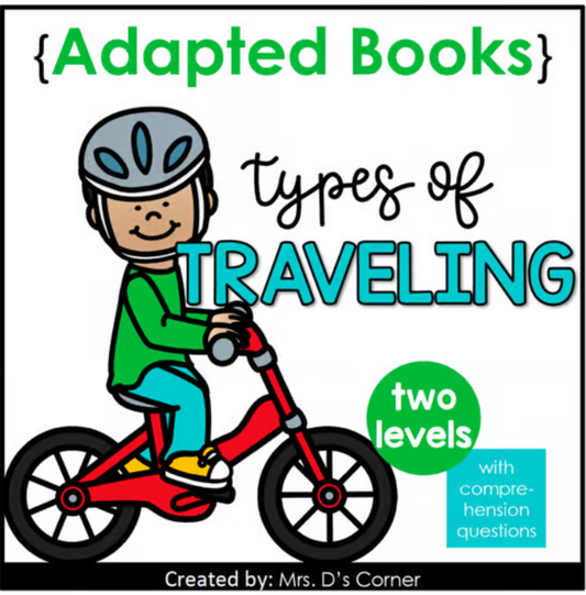 Types of Transportation Adapted Book [Level 1 and 2]