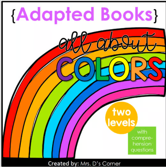 All About Primary Colors Adapted Book Level 1 + 2 | Digital + Printable